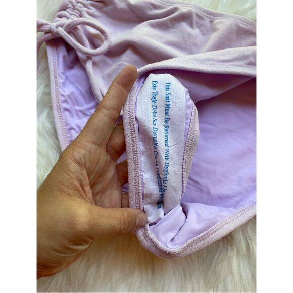 Sea Angel soft fuzzy high waist bikini bottoms NWOT pink size M - Picture 4 of 4